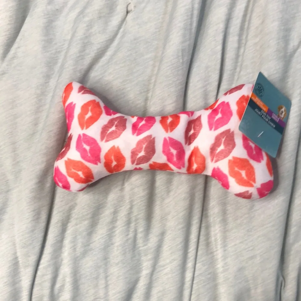 Valentines dog bone dog toy